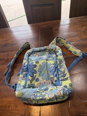 Vera Bradley Campus Tech Backpack Doodle Daisy Pattern